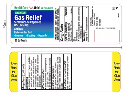 Bottle Label (Hca Simethicone 30ct Label)